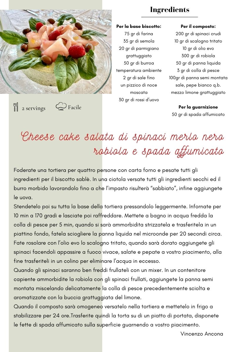 Ricette Cheese Cake Salata